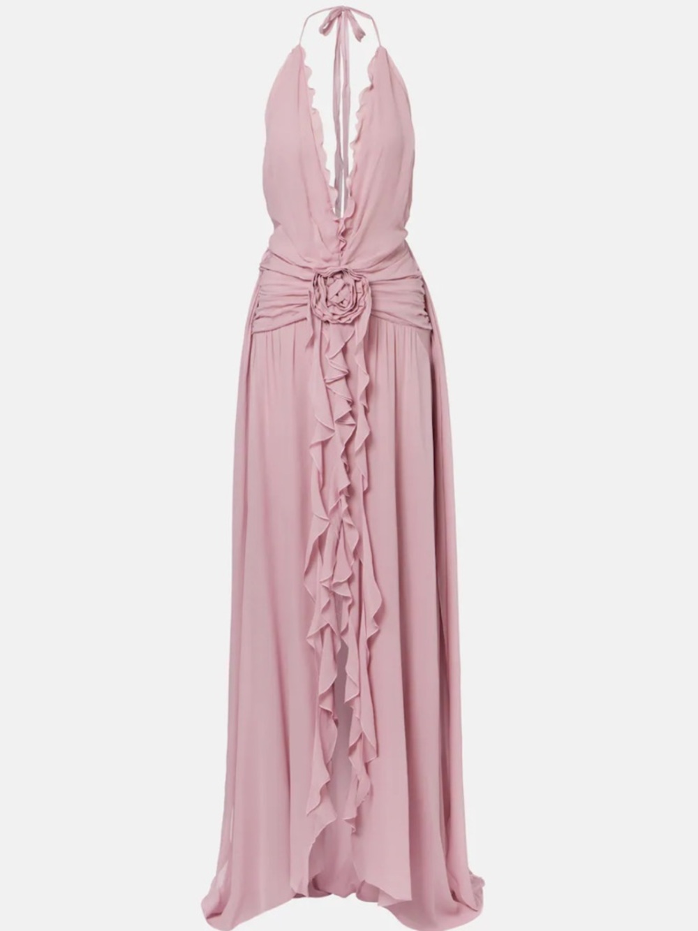 Blumarine Ruffled Georgette Gown